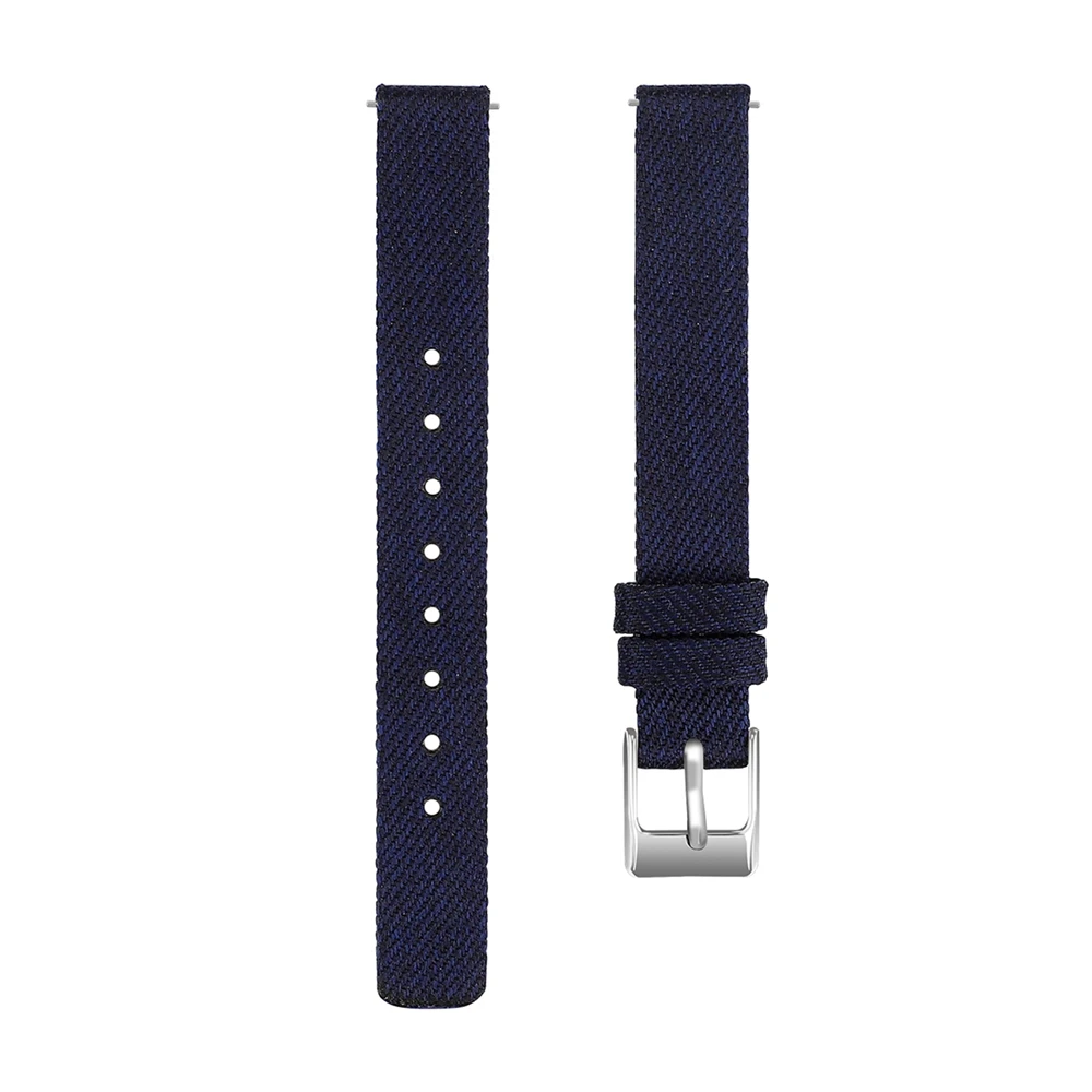 Dark blue Сменный холщовый ремешок для samsung Galaxy Fit-E Smartwatch ремешок для часов+ металлический каркас браслет ремни для Galaxy Fit-E - Цвет: Dark blue