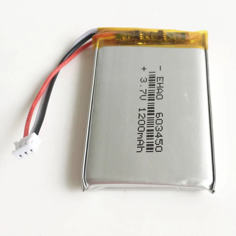 3.7V 1200mAh Lipo Rechargeable Battery Li cells 603450 + JST ZH 1.5mm 3pin Connector for Logitech G900 G903 G400 Wireless Mouse