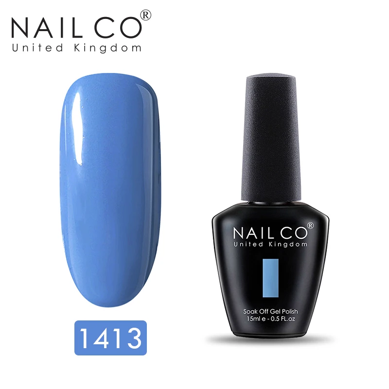 NAILCO голубая серия Новые цвета праймер гель лак замочить от УФ светодиодный Гель