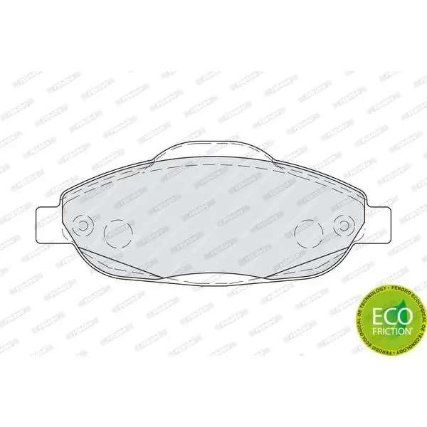 Колодки тормозные PEUGEOT 308 07-/3008 09- передние FERODO FDB40
