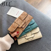 BXX/ Модный женский кошелек длинный из искусственной кожи женский клатч кошелек на застежке для телефона держатель для карт Ретро кошелек для мелочи ZA2079