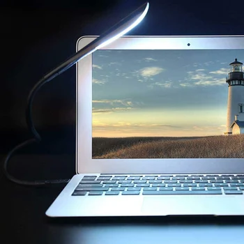 

Newest USB Reading Lamp Portable Laptop USB Light with 14 LED Dimmable Touching Switch Flexible Gooseneck