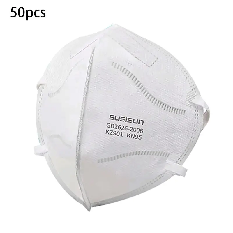 

50Pcs Dustproof Face Mask Disposable Anti Pollution Filter Earloop Respirator Non-Woven Reusable