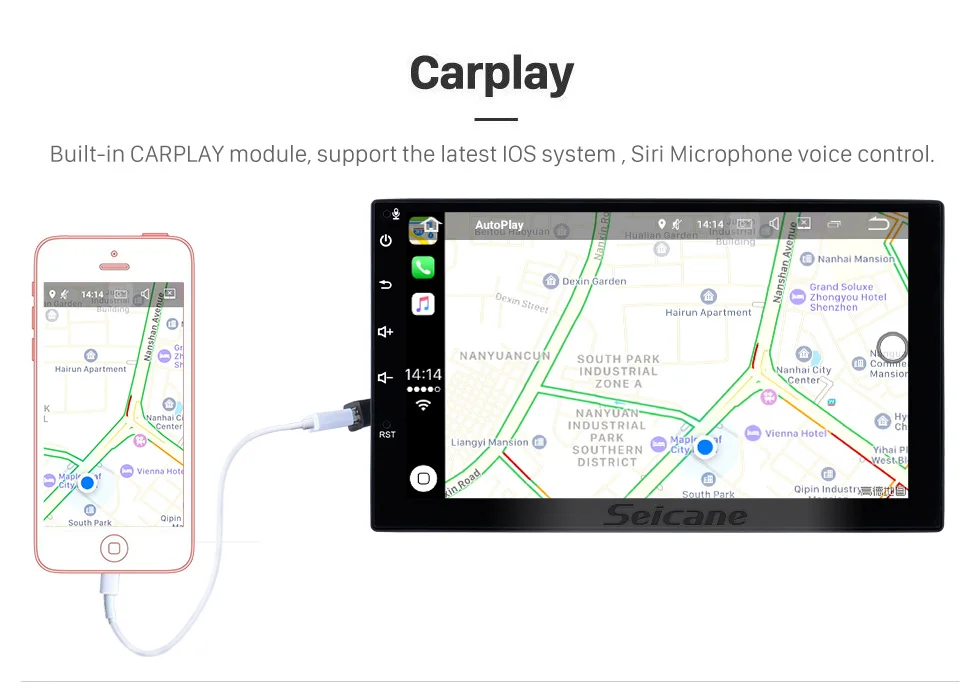 Seicane 10,1 дюймов OEM Android 9,0 Автомагнитола gps Navi мультимедиа для 2013 Фольксваген Гольф 7 WiFi BT Музыка SWC