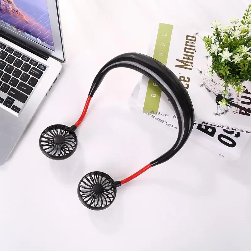 USB мини-нашейный вентилятор без рук шейный веер портативный usb зарядный шейный вентилятор охладитель воздуха 3 скорости регулируемый спортивный вентилятор