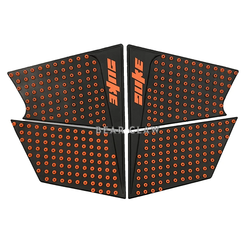Для KTM 125 200 250 390 Duke высокого качества бак мотоцикла Тяговых Pad Колено Возьмитесь протектором против скольжения стикер - Цвет: orange One pair