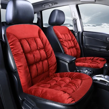 

Universal Plush Car Seat Cover Warm Auto Front Back Backrest Seat Cushion Pad Car Winter Interior Protector