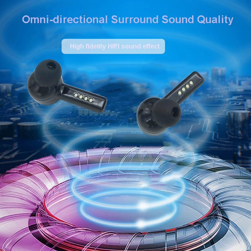 Бинауральные TWS отпечаток пальца беспроводные наушники M3 Bluetooth V5.0 шумоподавление наушники с 3D стерео двойной микрофон