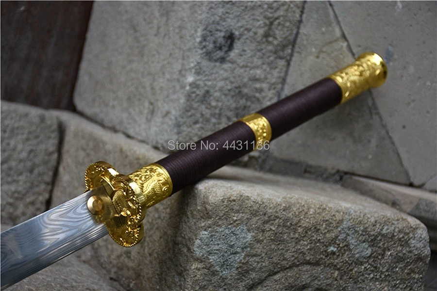 Tradition Handmade Chinese Qing Dynasty Kylin Saber KungFu Broad Knife Sharp High Manganese Steel WuShu Broadsword Dao Sword