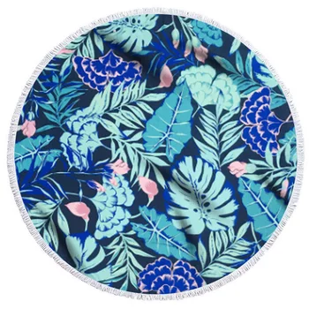 

Grass Leaf Series Microfiber Beach Towel With Drawstring Backpack Bag Sport Yoga Blanket Swimming Bath Towel