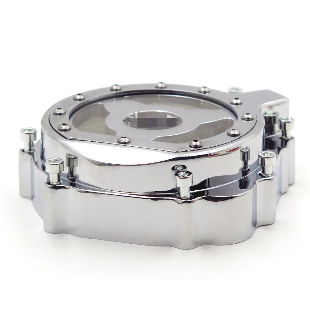 Aftermarket аксессуары для мотоциклов крышка статора двигателя прозрачная для Suzuki 2005 2006 2007 2008 GSXR 1000 хром