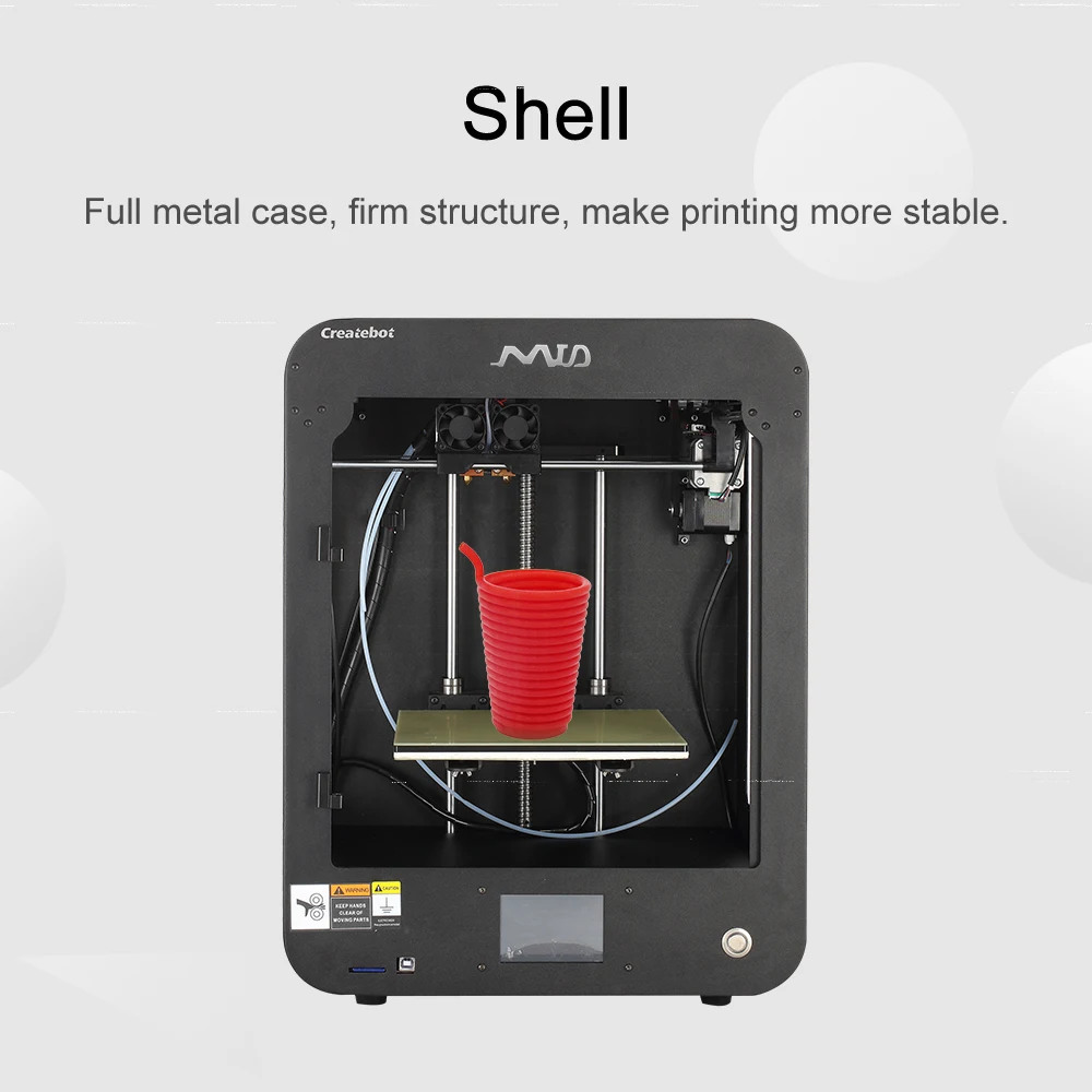 Высокая точность заводская цена Createbot тачскрин MID 3D принтер с одним Экструдером и