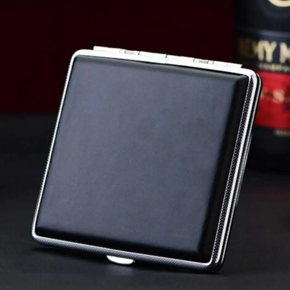 Leather Metal cigaret case 20 Cigarette Smoke Holder Storage Case Box Exquisite Design Cigarette Box Perfect For a Gift