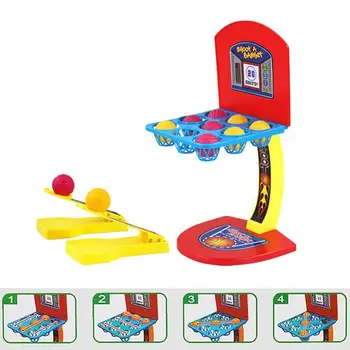 

Folding Basketball Machine Desk Ball Finger Basketball Rack Foldable Palm Mini Shooting Basketball Set for Child Play Game Toys