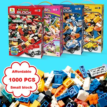 

1000pcs Affordable Bulk Set DIY building blocks compatible small particle assemble creative Bricks Education toy for kids