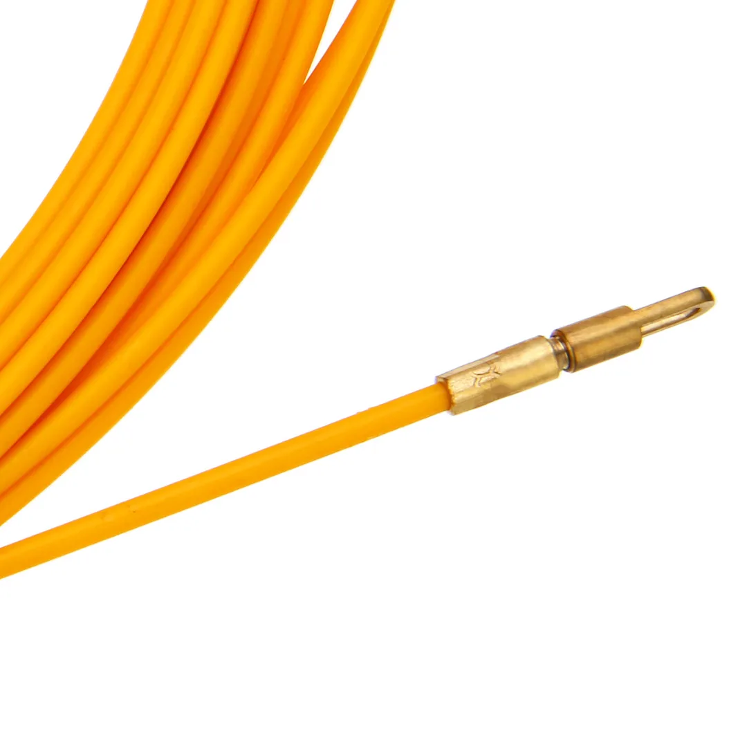 New 30M 3mm Guide Device Fiberglass Electric Cable Push Pullers Duct Snake Rodder Tape Wire Mayitr Yellow 2019