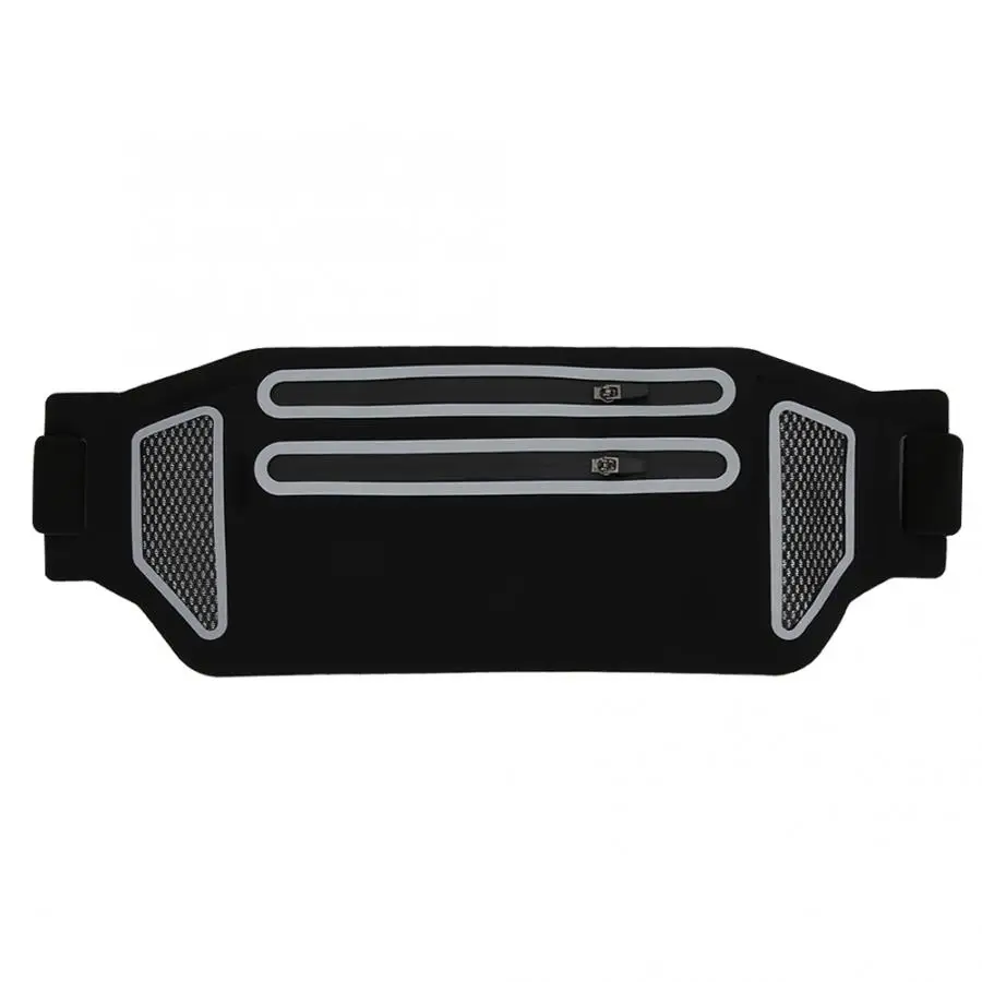 

Running Waist Bag Double Zipper Waterproof Lightweight Purse Card Mobile Phone Bag Pouch Outdoor Sports Cycling Waist Pack Bag