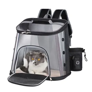 

Cat bag Breathable Portable Pet Carrier Bag Outdoor Travel backpack for cat and dog Transparent Space pet Backpack