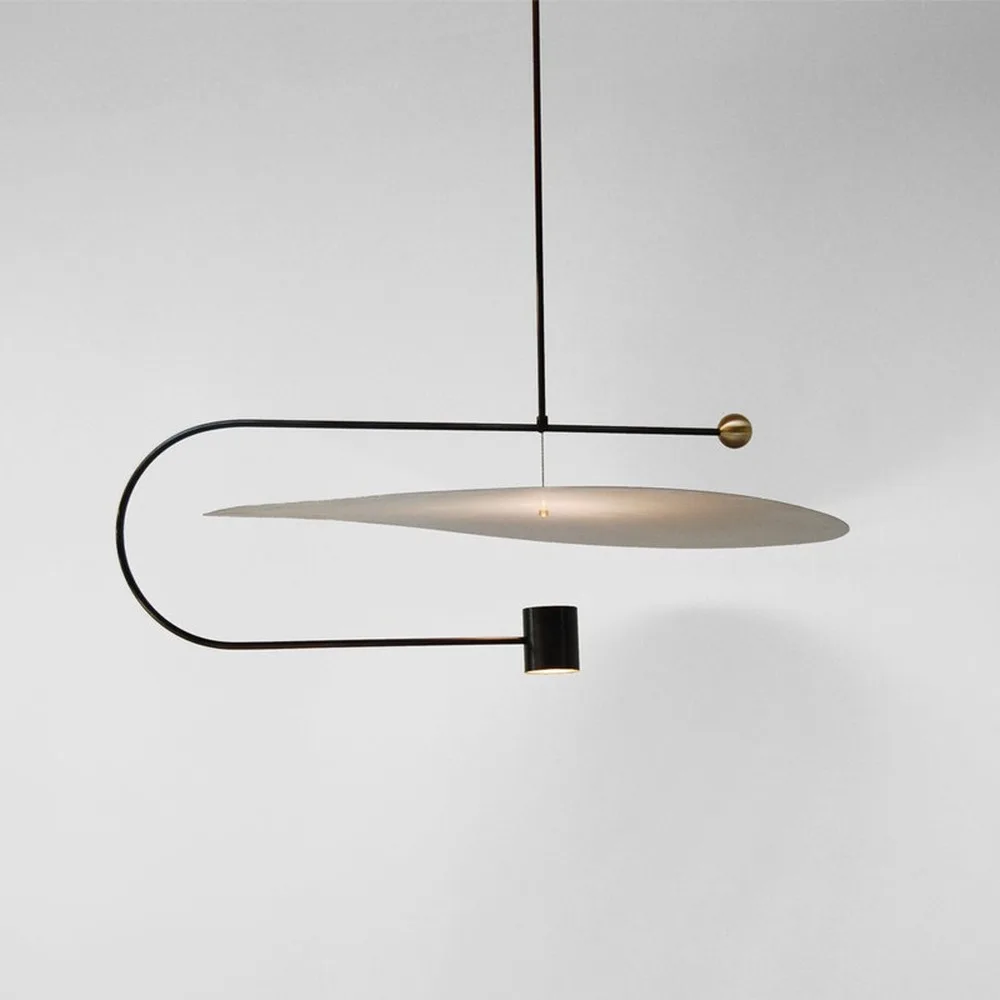 

Nordic Chandelier Post-modern Simple Art Dining Room Bedroom Creative Fashion Line Chandelier Lighting Hanging Light Fixture