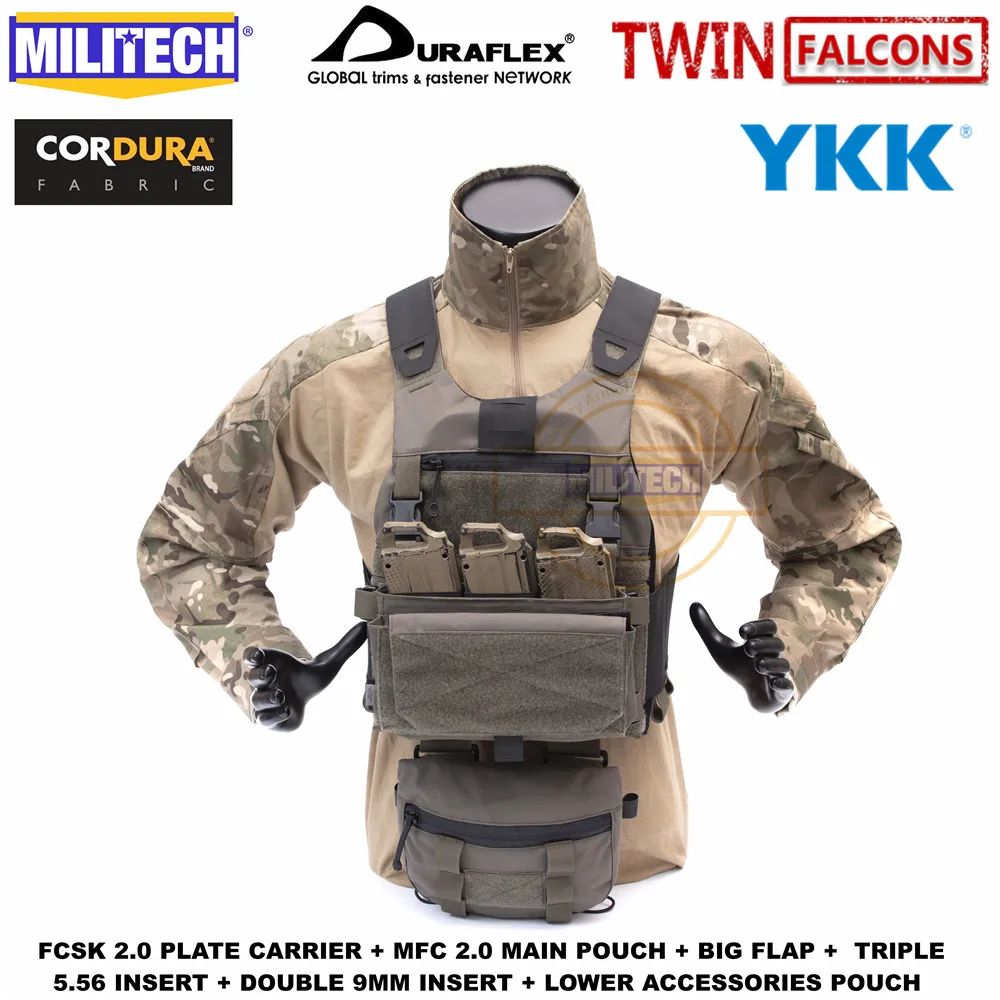 MILITECH JPC 2.0 PLATE CARRIER TACTICAL VEST DELUSTERING CORDURA VEST