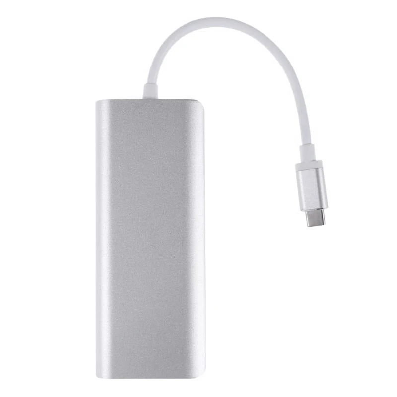 

6 In 1 Usb 3.1 Hub Type C To Hdmi Usb 3.0 Rj45 Sd Tf Type C Adapter Converter Cable For Macbook Pro Google Chromebook