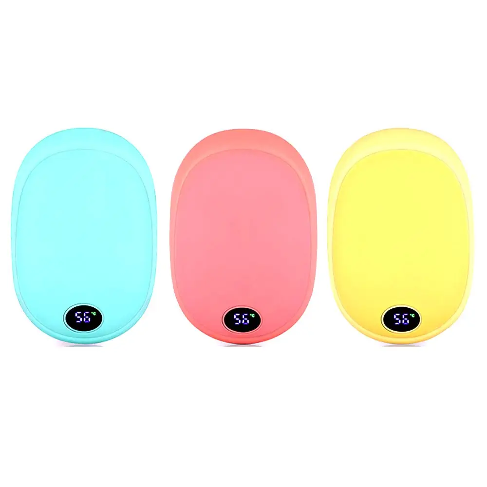 

Winter 2 In 1 Hand Warmer Power Bank USB Rechargeable Digital Display Temperature Charger Electric Home Outdoor Hand Warmer