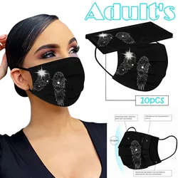 Angel Mask For Face Women Anonymous Cosplay Halloween Mask Woman Mouth Mask Disposable Маска Анонимуса Маски Mascarillas マスク 마스크