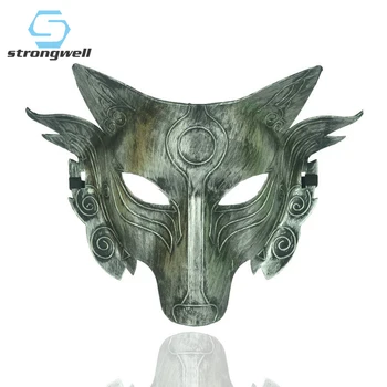 

Strongwell Wolf Mask Animal Mask Full Face Wolf Headgear Werewolf Wolf Head Adult Child Halloween Mask Horror Party Cos