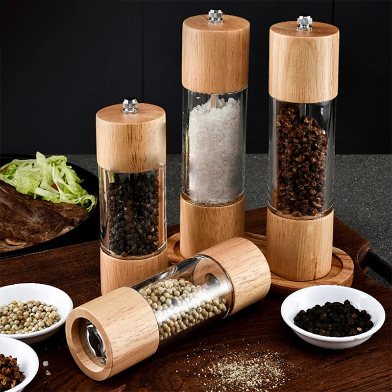 Pepper grinder - Manual pepper mill - Pepper Grinder or Salt Shaker for  Professional Chef - Best Spice Mill Salt and Pepper Grinder Manual Pepper Mill Set Pepper Grinders Sal
