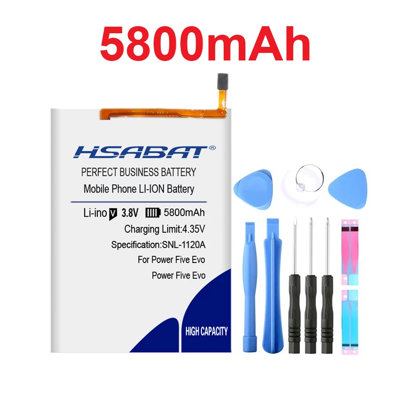 Аккумулятор HSABAT 5800 мач для Highscreen power Five Evo/Five Pro