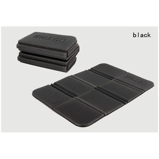 MENFLY Beach Camping Mat Foldable Portable Small Picnic Mats Waterproof  Moisture-proof Pad Outdoor XPE Folding Cushion Black
