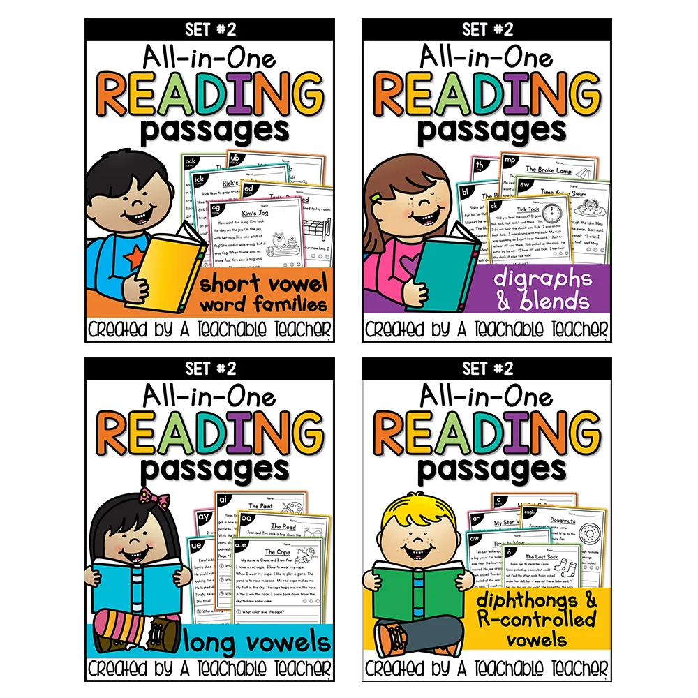 english phonics stories reading comprehension all in one bundle set 2 worksheet classroom organization workbooks for children aliexpress