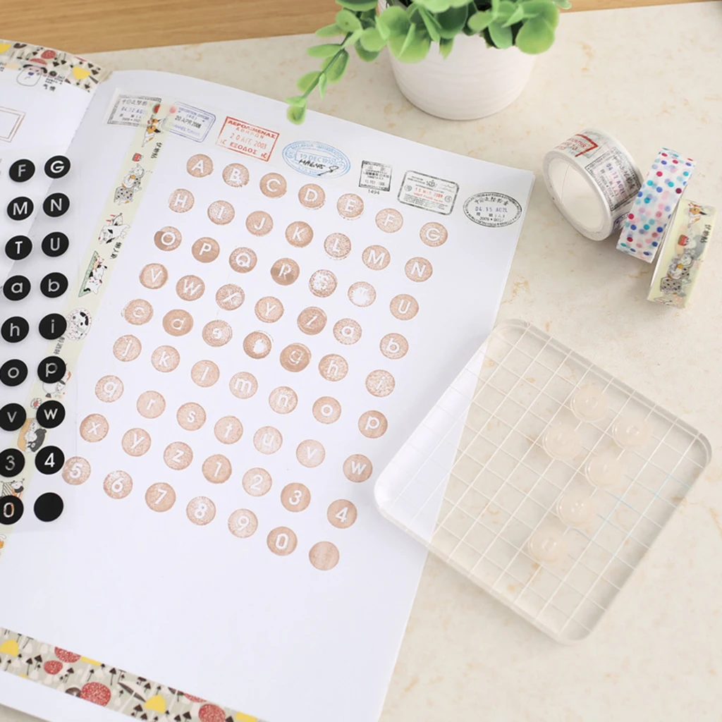 Simply Creative Alphabet & Numbers Clear Stamps - Typewriter, Serif, Script