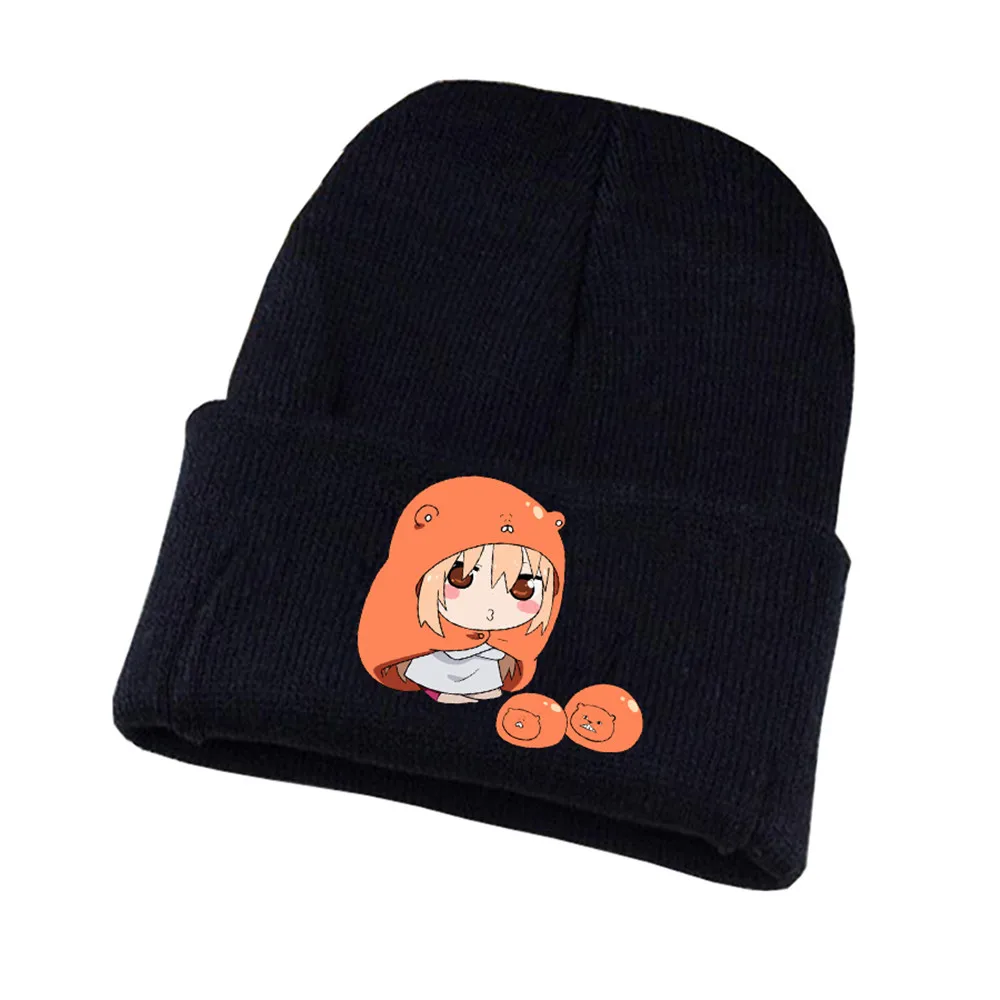 09 Аниме Himouto! Umaru-chan вязаная шапка для косплея унисекс с принтом для Взрослых Повседневная хлопковая шапка для подростков зимняя вязаная шапочка - Цвет: 09