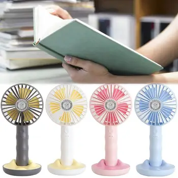 

Rechargeable Handheld Mini Fan Home Office Electric Personal Air Conditioning Fan Cooler Fan With Phone Holder Gift