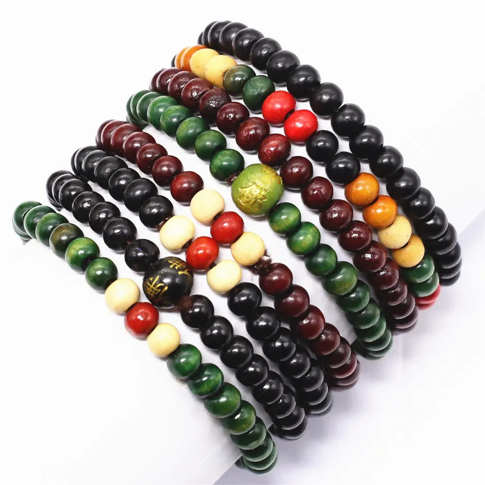 8pcs 4mm random 10 шт./партия плетеная подвеска ручной работы, кожаные браслеты для мужчин и женщин, браслеты для мужчин и женщин, мужские ювелирные браслеты - Окраска металла: 8pcs 4mm random