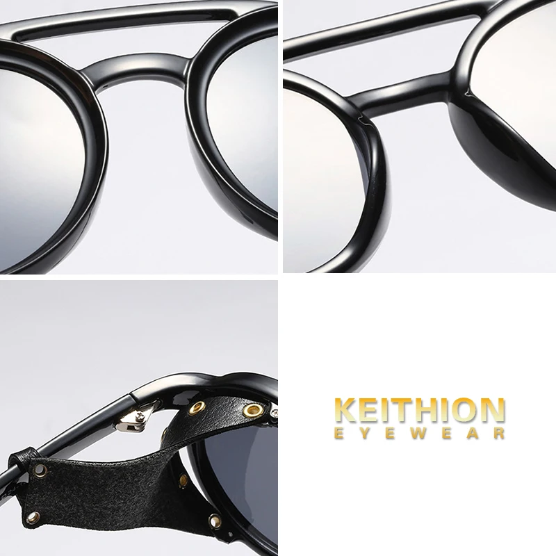 KEITHION винтажные паровые панк поляризованные солнцезащитные очки для ...