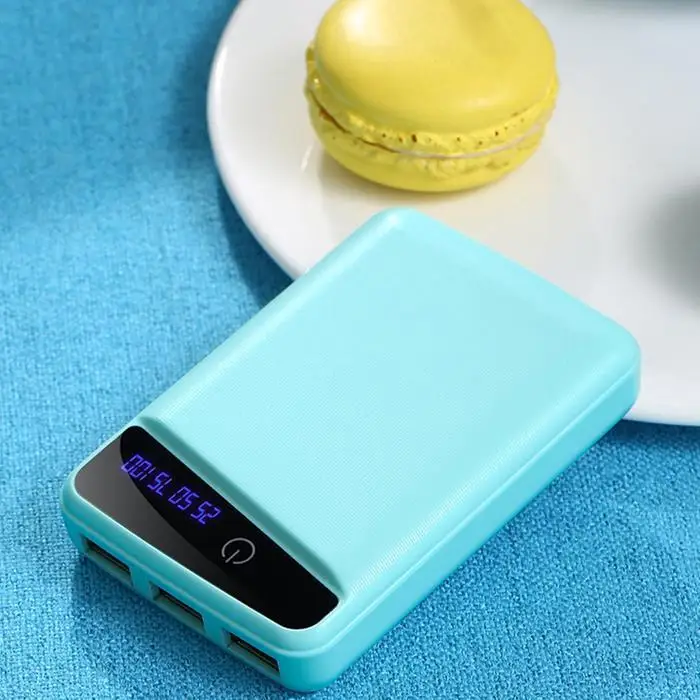 3 usb порта мини банк питания микро креативный мобильный телефон 6000mAh дома, повседневное портативное зарядное устройство Банк питания