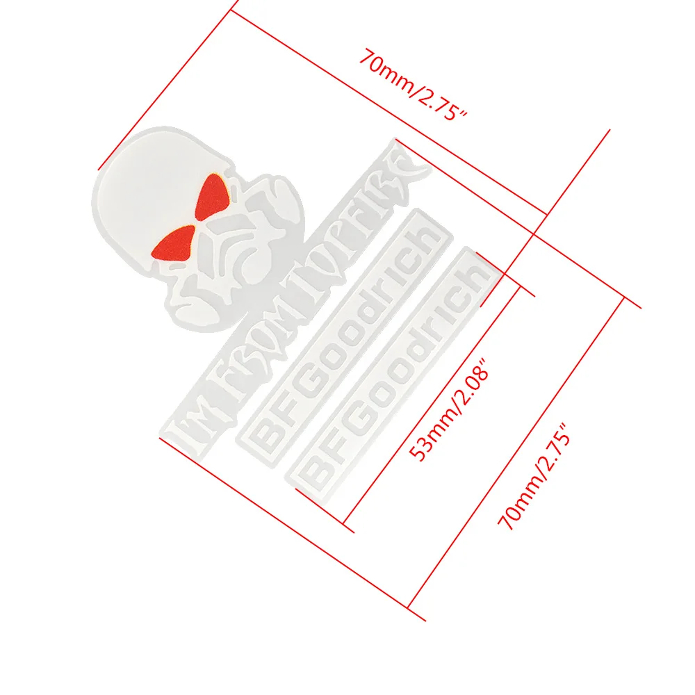 YEAHRUN RC Auto Shell Aufkleber Logo Klebstoffe Aufkleber für TRX-4 Axial SCX10 4x4 D90 D110 1/10 1/8 RC Crawler Auto Dekoration Teile – Detail 12