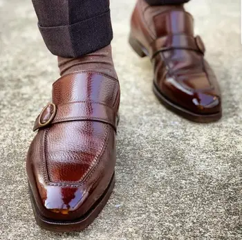 

Men Vintage Original Design Loafer Pu Leather Shoes Casual Shoes Dress Shoes Brogue Shoes Spring Classic Male Casual TV403