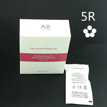 

5RL Eyebrow & Permanent Makeup needles for A8 Permanent Makeup Eyebrow Tattoo Pen Machine for lip eyeline and lipline