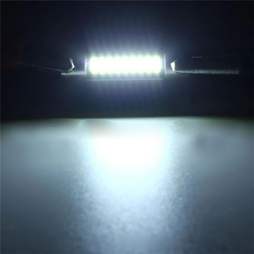 4X Cold White 29mm 4014 9SMD LED Festoon Light Working Reading Light Lamps