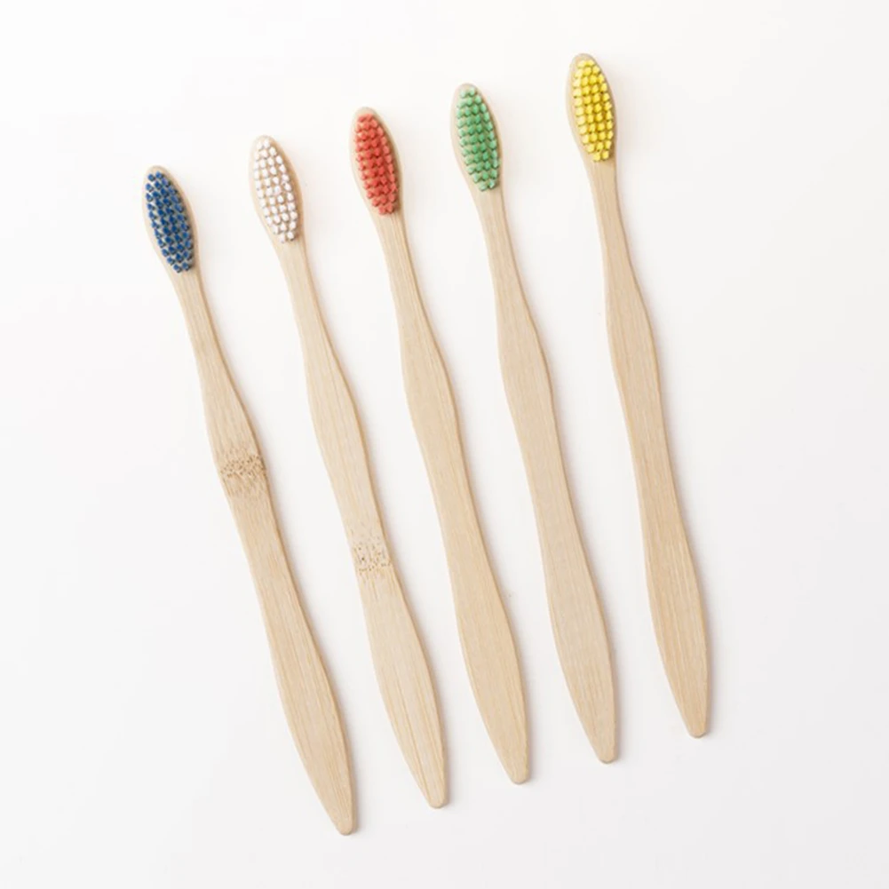 Cepillo de dientes de bambú, cerdas duras de arco iris, cepillo de dientes  Biodegradable, cepillos de dientes de madera orgánicos con estuche, cuidado  bucal|Cepillos de dientes| - AliExpress