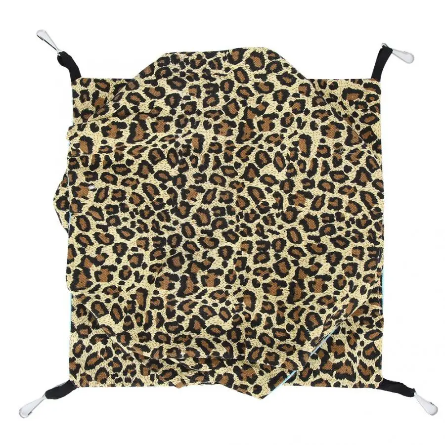 Leopard Спальный мешок для маленьких животных, 3 слоя гамак подвесная кровать милый Форма для сахара планера Шиншилла Pet свинки белка гололапая Песчанка - Цвет: Leopard