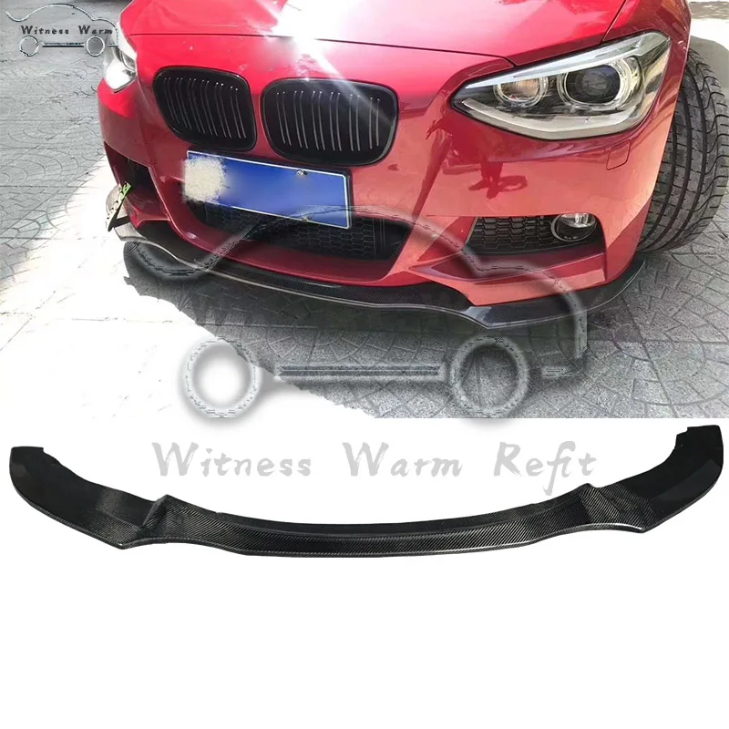 1 серия переднего бампера спойлер для BMW 120i 118i 125i F20 M125i сплиттер из углеродного