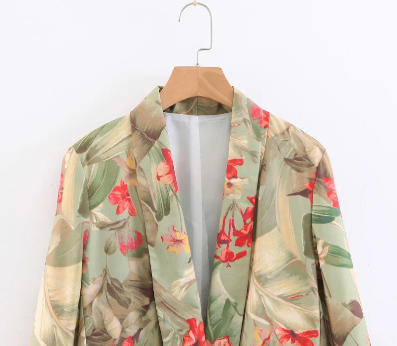 

Western Style WOMEN'S Dress 2019 Spring Summer New Style Positioning Printed Long Sleeve Suit Jacket Women's