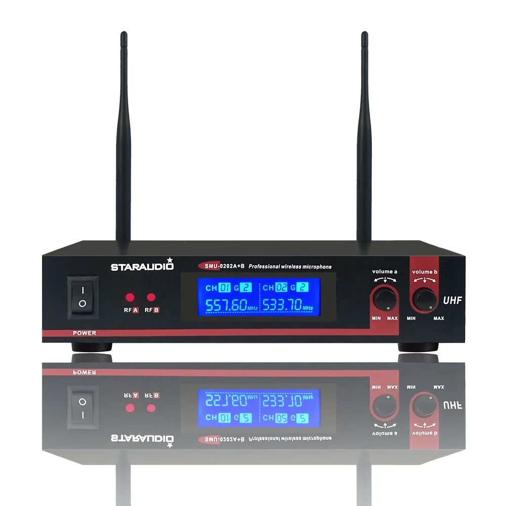 2 channel uhf microphone