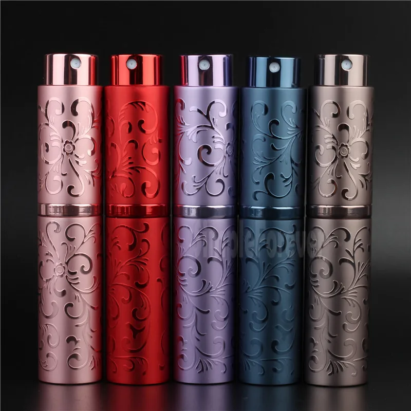 100pcs/lot 10ml Travel Mini Portable Refillable Perfume Parfum Atomizer Spray Bottles Empty Cosmetic Containers