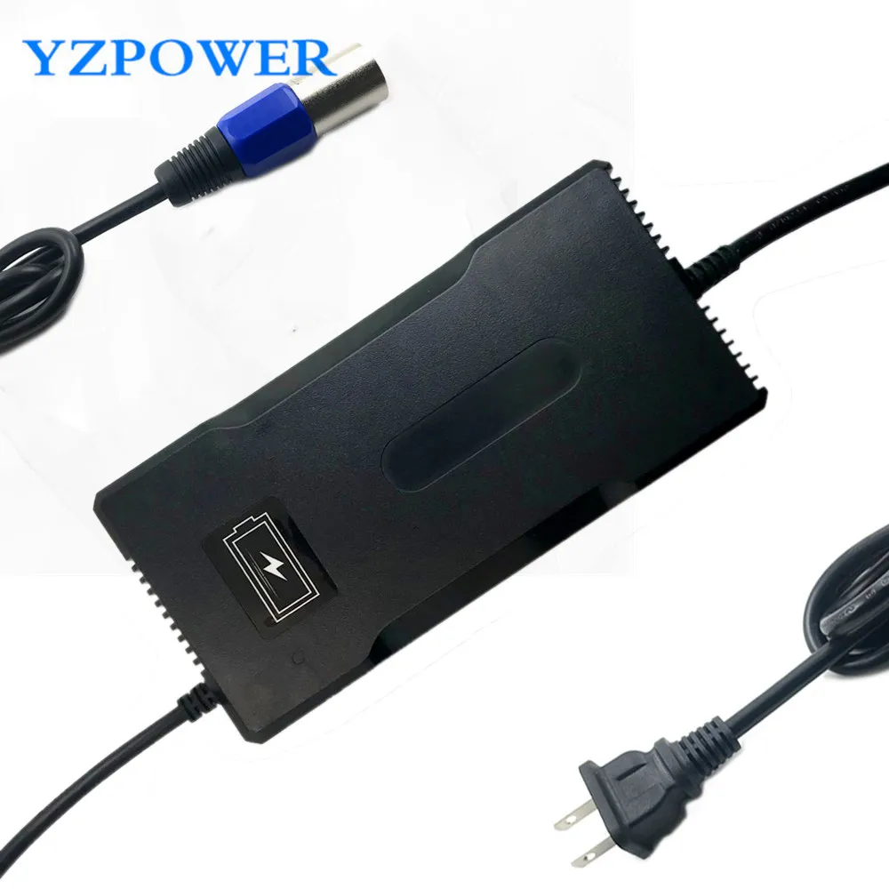 YZPOWER DC 42V 5A литий-ионный аккумулятор зарядное устройство для 36V 5A литий-ионный Lipo аккумулятор 10S