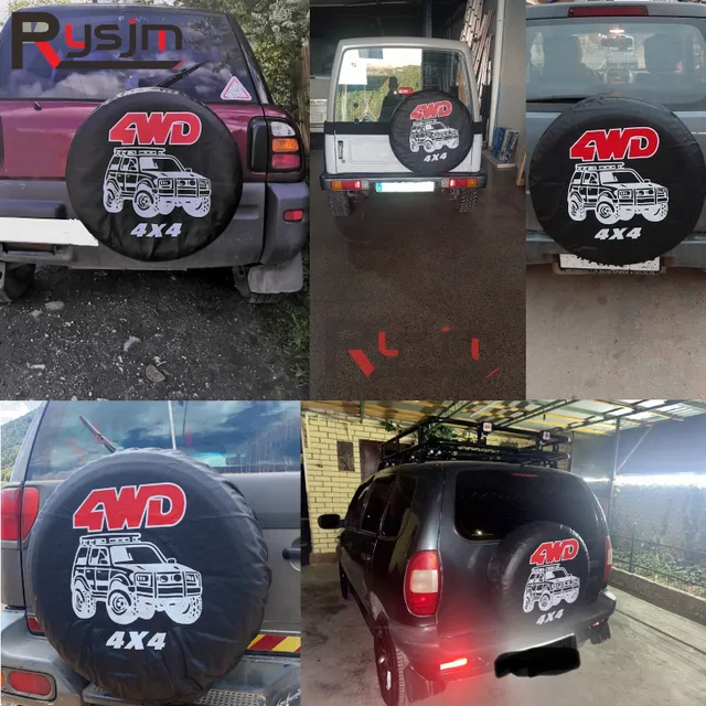 Copriruota Di Scorta Personalizzato - Impermeabile Per SUV, Camper E Rimorchi, Diametro 15 Pollici - Foto 4